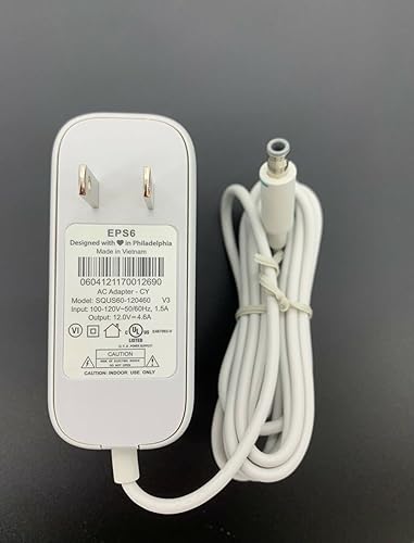 Replacement Power Adapter for Xfinity EPS-6 SQUS60-120460 Works with Modems, Set Top Box Receivers 100-120V 50/60Hz 1.5A 12V 4.6A