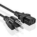 Omnihil 30 Feet AC Power Cord Compatible with iRULU P6 Video Projector LED 1280x768 HD Support 1080P Android System WiFi Home Theater Mini Cinema USB
