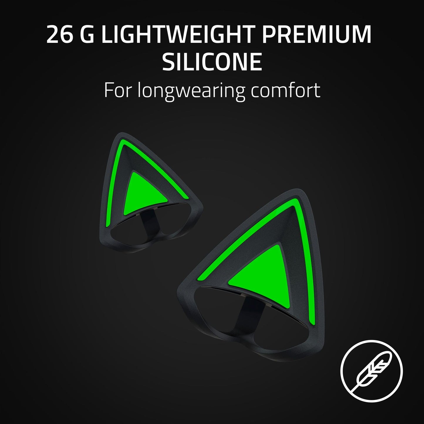Razer Kitty Ears V2: Clip-on Kitty Ears for Headsets, Gaming Headphones - Universal Fit - Versatile, Adjustable Straps - Lightweight Sillicone…