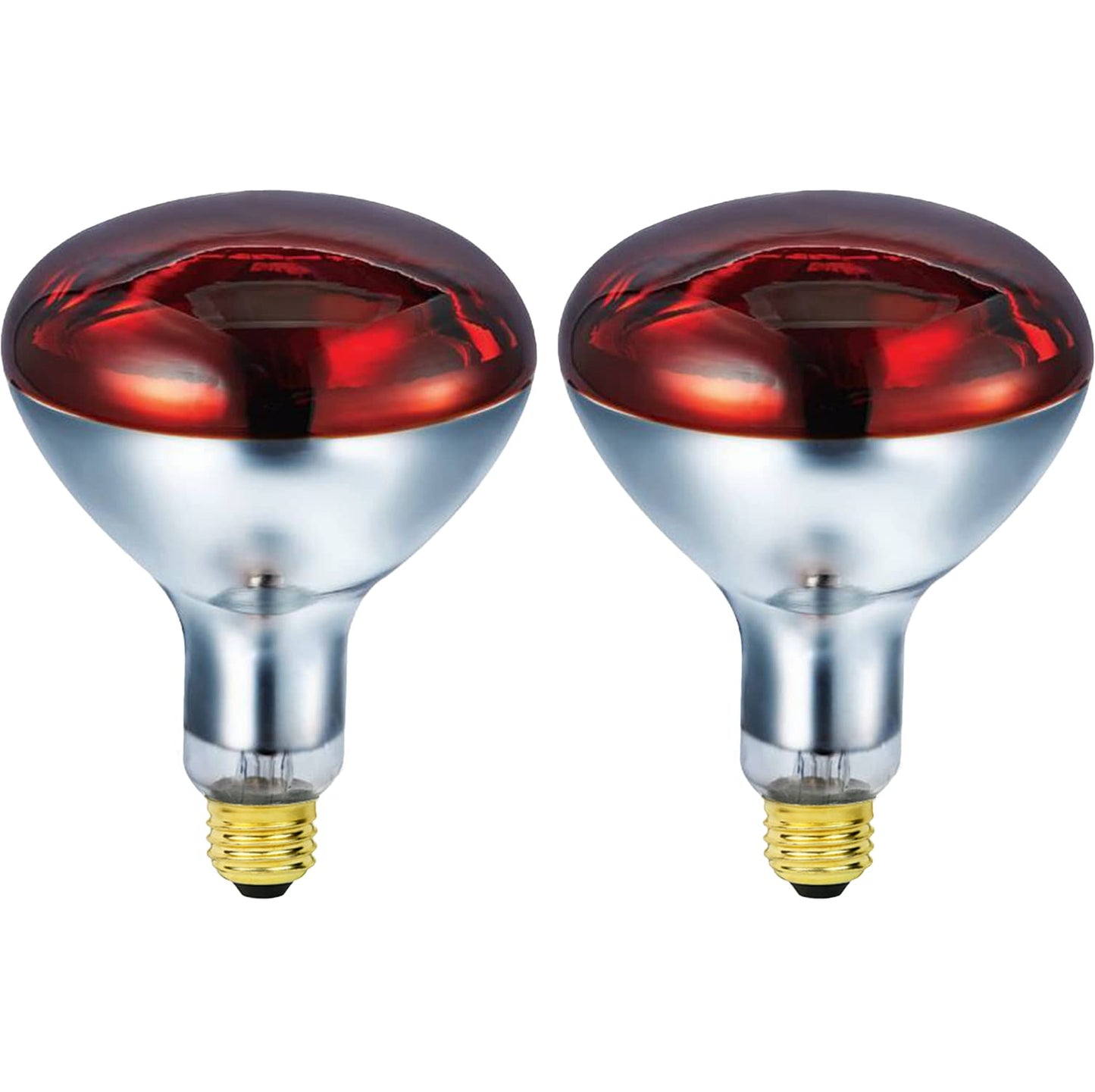 BULBMASTER 250 Watts R40 Red Heat Lamps Outdoor Bulbs for Pets Flood Light Bulb for Chickens Infrared Reflector 250W R40 Incandescent Medium E26 Base