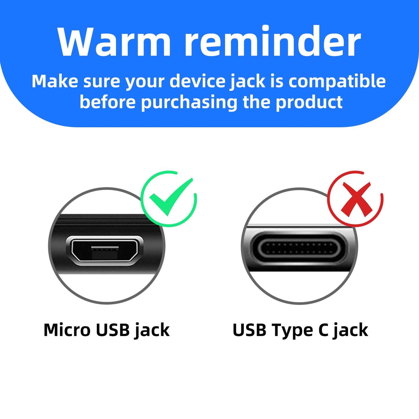 5V Micro USB Wall Charger for Roku Remote, Roku Streaming Stick, Roku Express+/ Express Plus, Roku Express 4k, Premiere Plus/Premiere+ Premiere