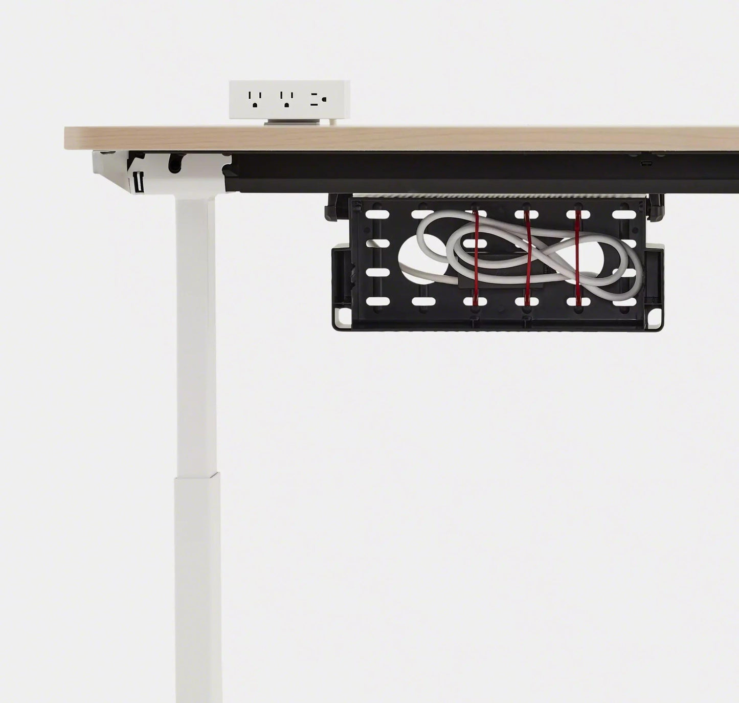Steelcase Universal Cable Management Kit - for Office Desk - Desk Cord Organizer - Cable Management & Cord Hider - Wire Solution - Powerstrip Sold