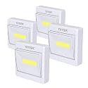 TBTeek Closet Light, Super Bright, Battery Operated, Stick Anywhere, 200 LM Cob Led Lamp, Light Switch Nightlight, Tap Lights for Closet, Shed, Attic