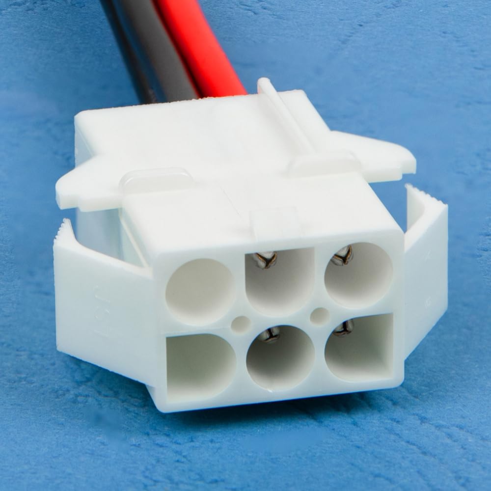 Fumei 6-Pin to 4-Pin DC 12V Power Cable Adapter, Compatible with Icom PS-125 PS-85 PS-30, Kenwood PS-50