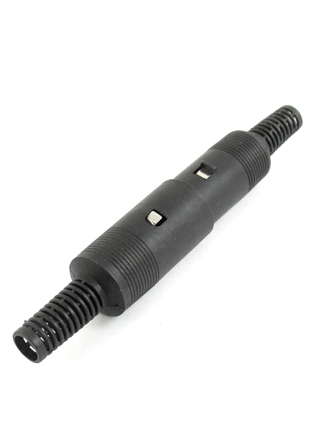 uxcell a14071000ux0762 Black DIN 8-Pin Male + Female Socket Cable Connector Pair