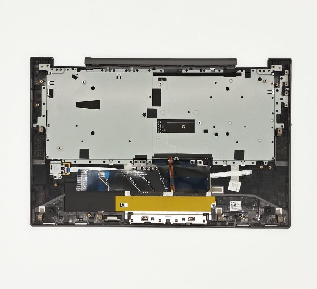 Replacement for Lenovo Yoga C740-14IML C740-14 Laptop Upper Case Palmrest Touchpad with Backlit Keyboard Assembly 5CB0U43959 Iron Grey