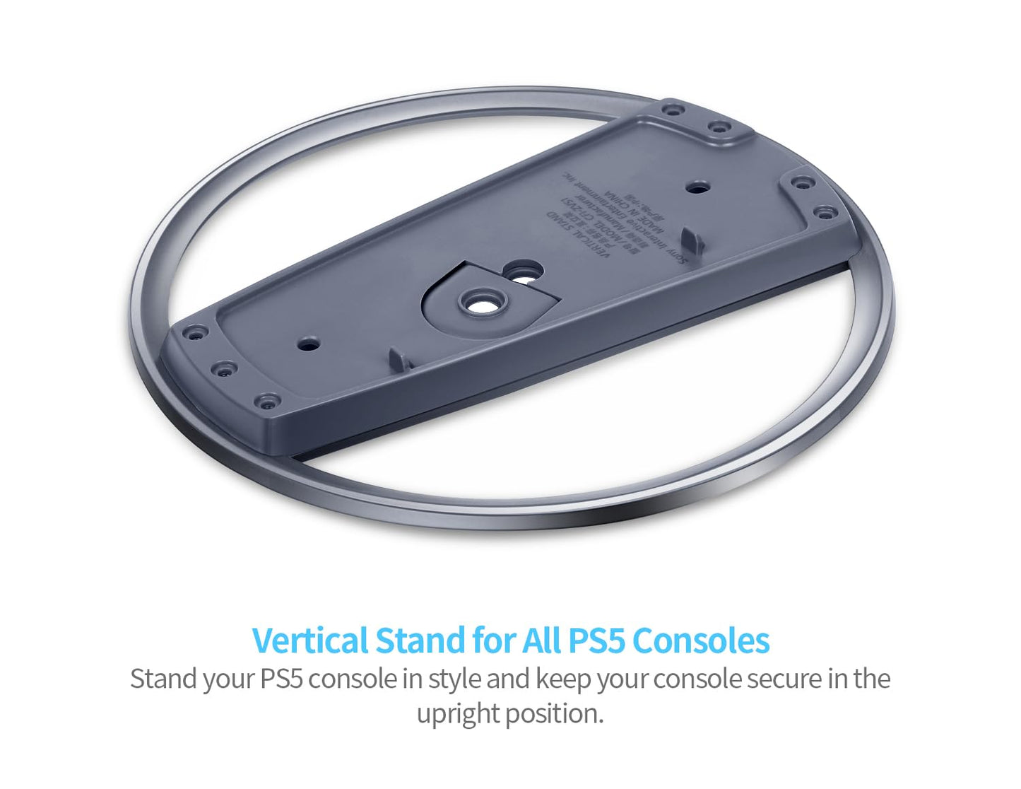 KOOWOD Vertical Stand for PS5 Consoles - PlayStation 30th Anniversary Limited Version Style Base Accessories for PS5 Slim Pro Console Disc and Digital