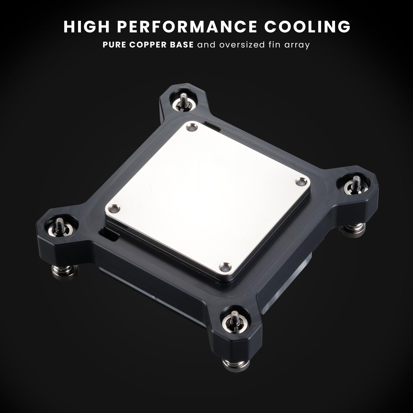 Phanteks (PH-C370I_BK01) Glacier C370I CPU Water Block for Intel Sockets 1700/1200/115x, Support Intel 14th Gen Processor, Pure Copper Base