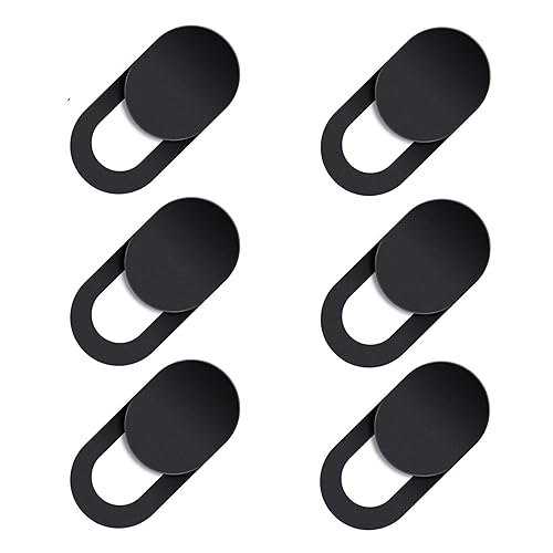 Camera Cover, Webcam Cover Slide, Ultra-Thin for Laptop, MacBook, PC, Cell Phone and More Accessories, Protect Your Privacy and Security, 6 PCS