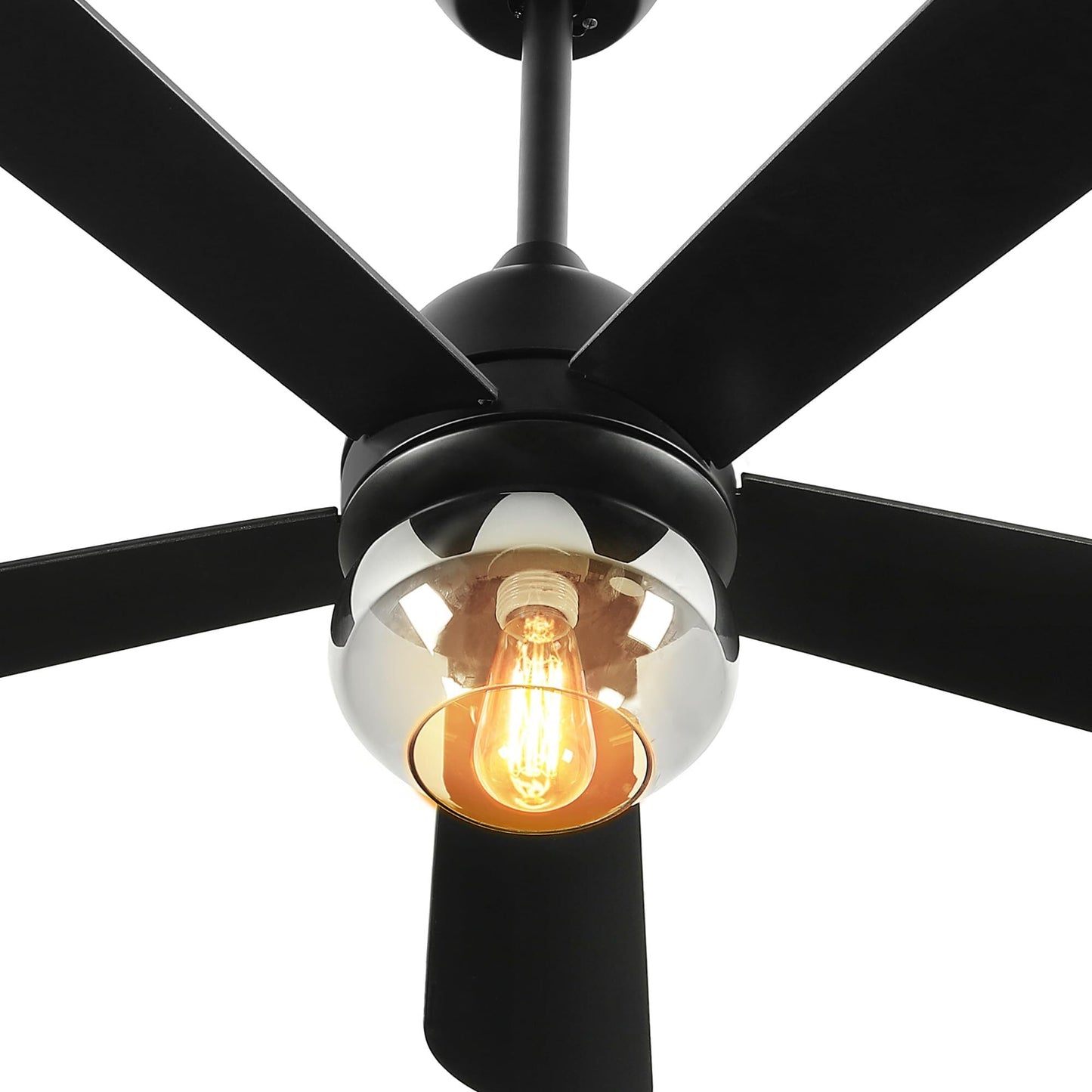 YITAHOME Ceiling Fans with Lights, Unique Designs for Glass Lampshade and Fan Blades, 52 Inch Modern Ceiling Fan, 6 Speeds, Reversible Quiet DC Motor