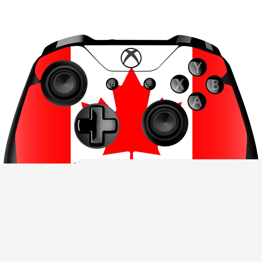 MightySkins Skin Compatible with Xbox One X Controller - Canadian Flag | Protective, Durable, and Unique Vinyl Decal wrap Cover | Easy to Apply