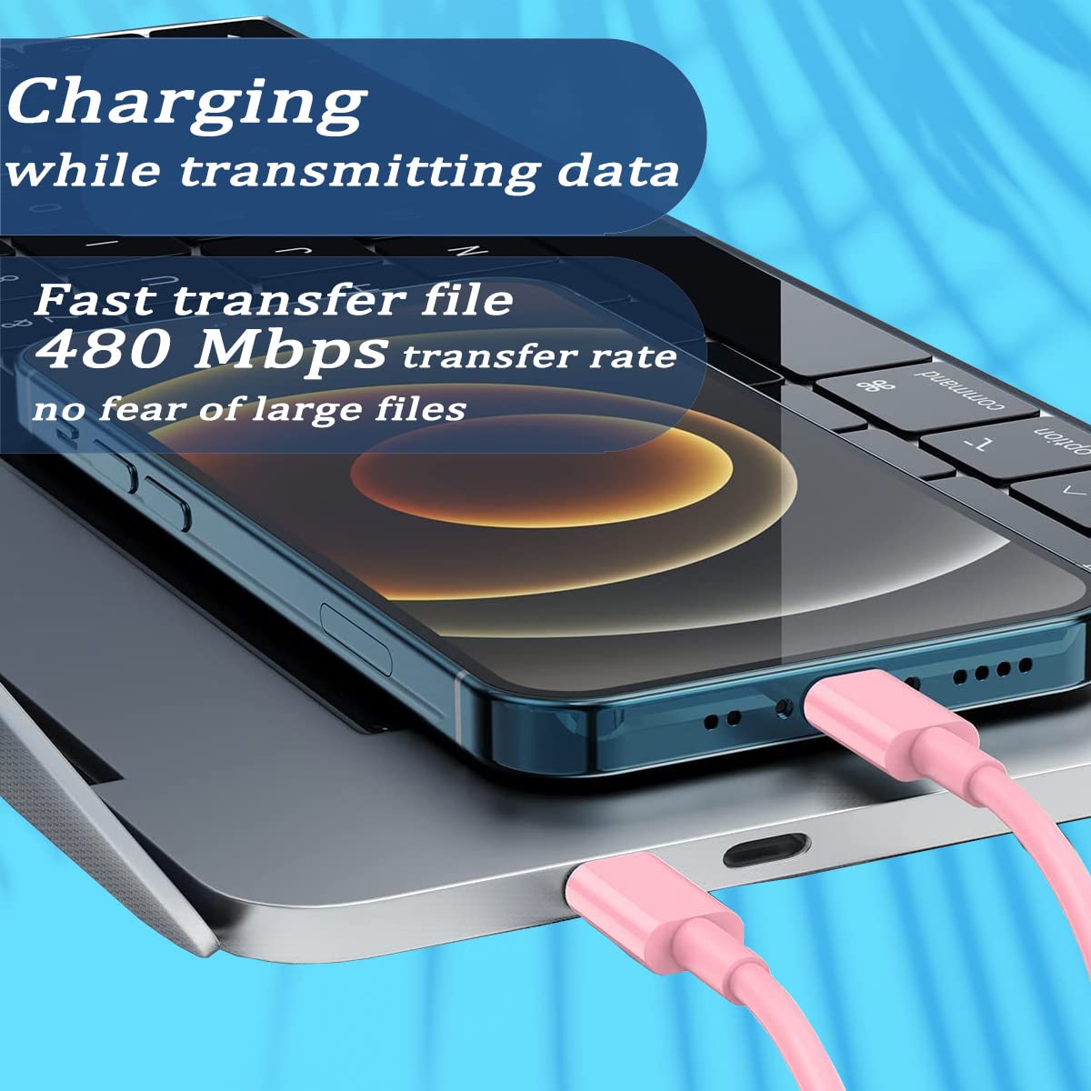 Multi USB Charging Adapter Cable Kit, USB C to iOS Device for Travel, Conversion Set USB A & Type C to Male Micro /Type C/iOS Device, Data Transfer