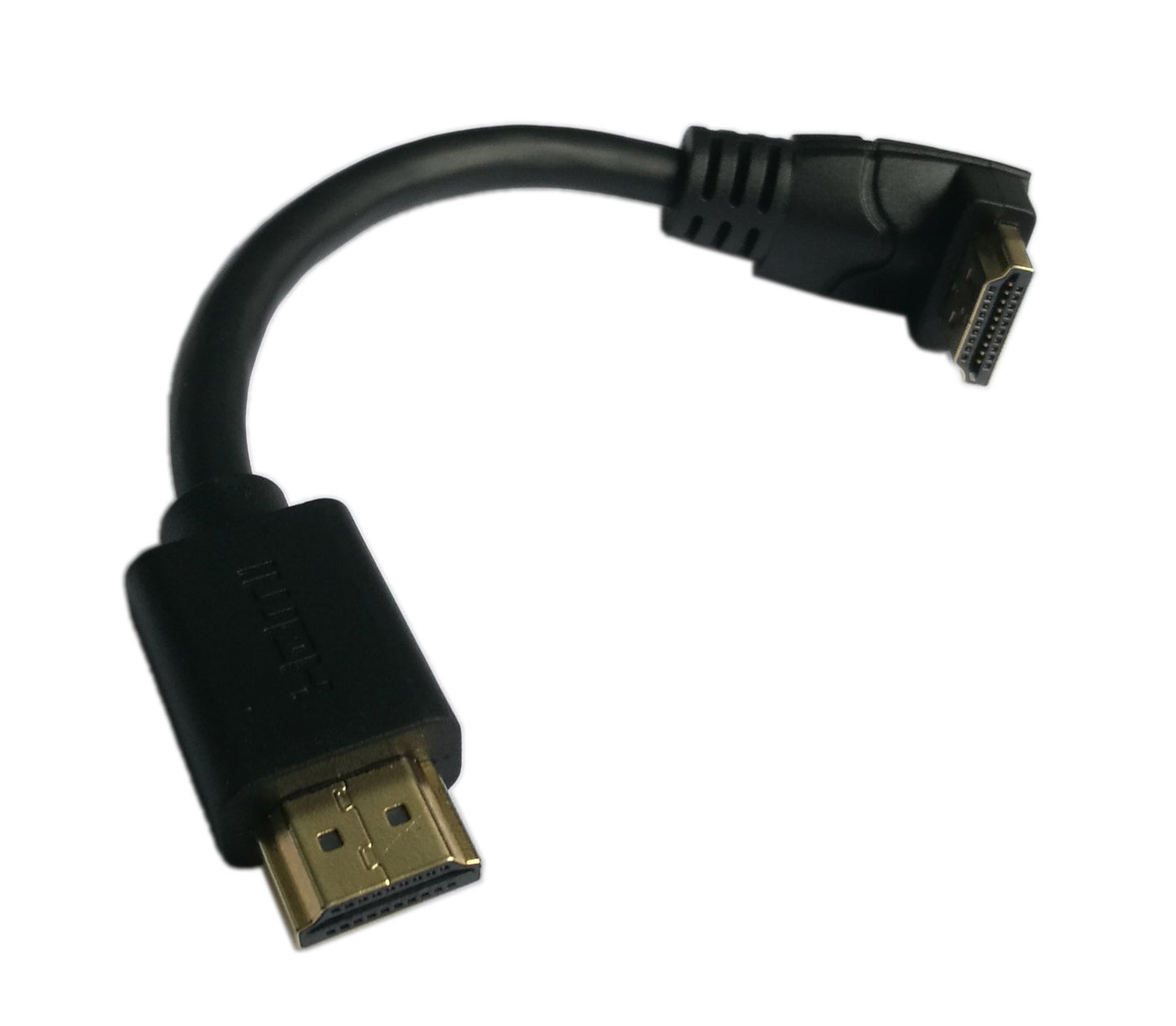 zdyCGTime 5 Inch HDMI Down Angle 90 Degree Vertical Right Cable -Supports 4K@60Hz, High Speed, HDMI 2.0 Ready - UHD, Ethernet & Audio Return - Video