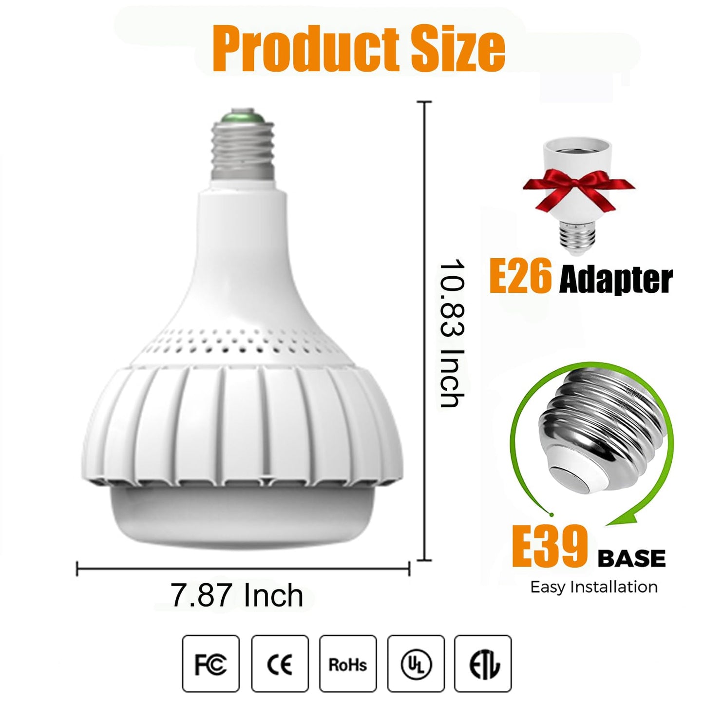 ESOP E39 Mogul Base LED Bulb, 6500K Daylight, 150W Super Bright Light Bulbs