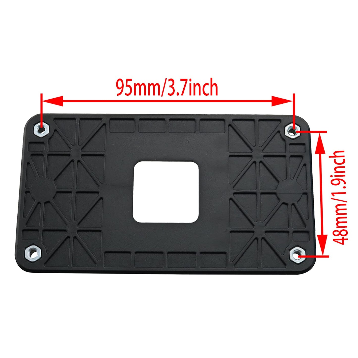 ZZLZX 2PCS CPU Fan Bracket Base, Radiator Bracket for AM2+/AM3+/FM1/FM2 Socket Bottom Frame CPU Fan Cooling Boundless Base (8 Screws 1 Screwdriver)