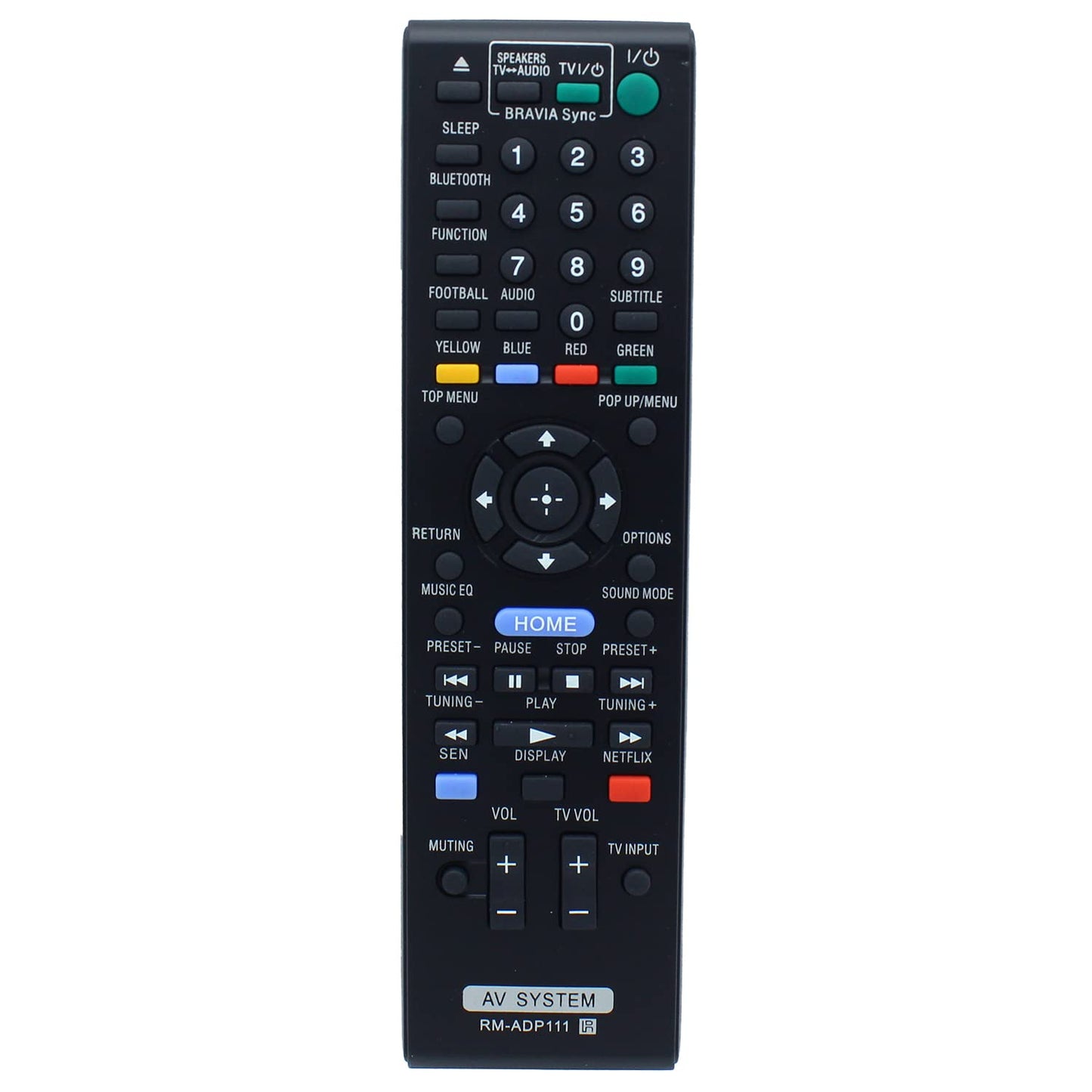 RM-ADP111 Remote Control Replacement for Sony Blu-ray DVD Home Theatre System BDV-E2100 BDV-E4100 BDV-E6100 BDV-E3100