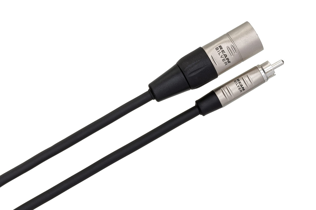 Hosa HRX-005 Pro RCA to XLR Male Unbalanced Interconnect Cable - 5 Foot