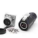 SZJELEN XHP20 30A 500V 3Pin Power Industrial Cable Connector,Waterproof Aviation Connector,Electrical Wire Plug and Socket (3Pin, Plug Male &Socket