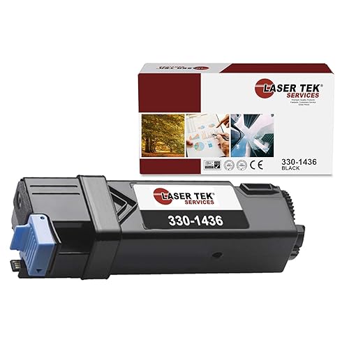 Laser Tek Services Compatible Toner Cartridge Replacement for Dell 2130 330-1436 Works with Dell 2130CN 2135CN Printers (Black, 1 Pack) - 2,500 Pages
