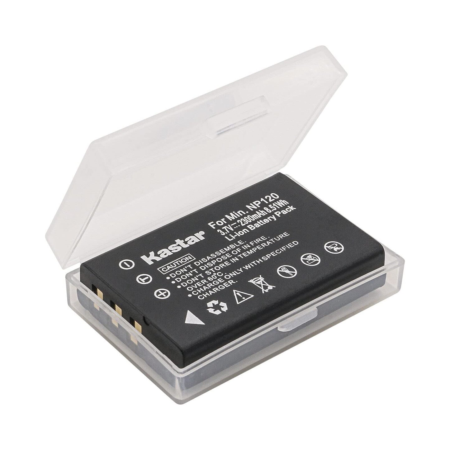 Kastar 3-Pack NP-120 Battery and LTD2 USB Charger Replacement for Zohulu 4K Infrared Night Vision 24.0 Megapixel