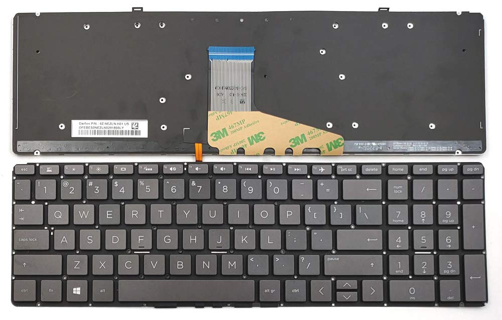 Replacement Backlit Keyboard for HP Spectre X360 15-CH011DX 15-CH011NR 15-CH015NR 15-CH017NR