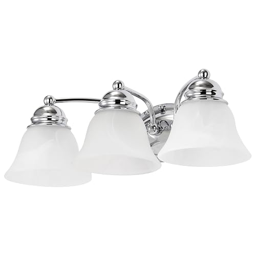 Nuvo Lighting 60/338 Traditional Three Light Vanity from Empire Collection in Chrome Finish