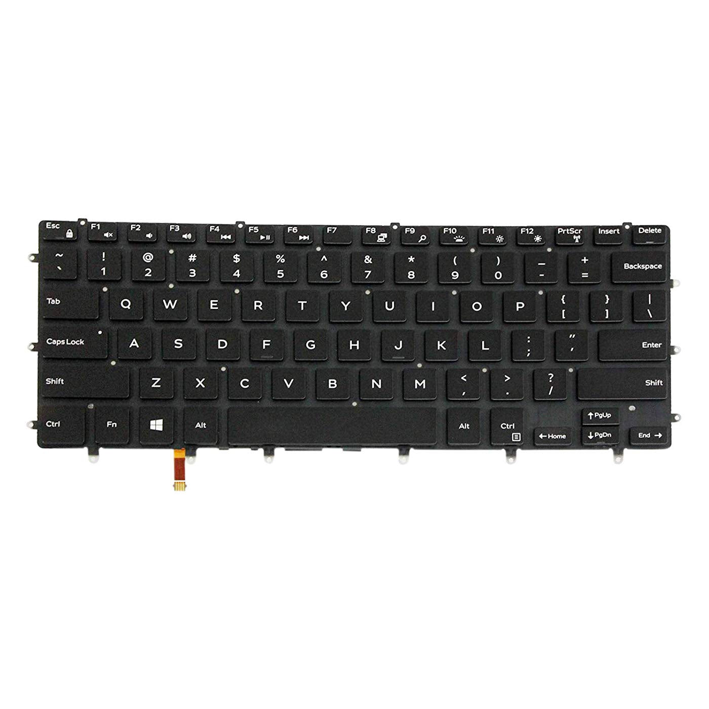 AUTENS Replacement US Keyboard for Dell XPS 15 9550 9560 / Inspiron 7558 7568 / Precision 5510 5520 5530 5540 Laptop Backlight No Frame