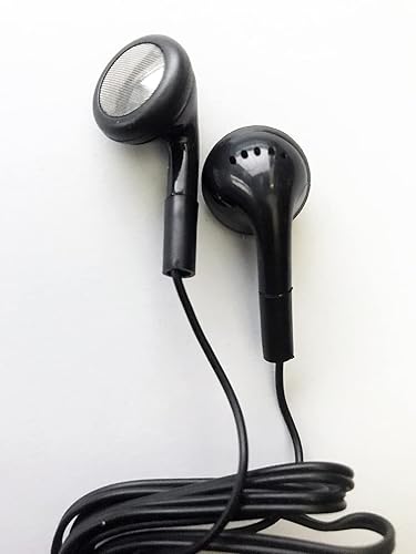 LowCostEarbuds.com Bulk Wholesale Lot of 100 Black 3.5mm in Ear Earbuds/Headphones/Earphones Great for Schools, Libraries, Hospitals, Kids etc.