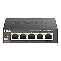 D-Link 5-Port Gigabit PoE+ Unmanaged/Plug and Play (60W Total PoE Budget 4xPort) Metal Compact Desktop Switch - (DGS-1005P)