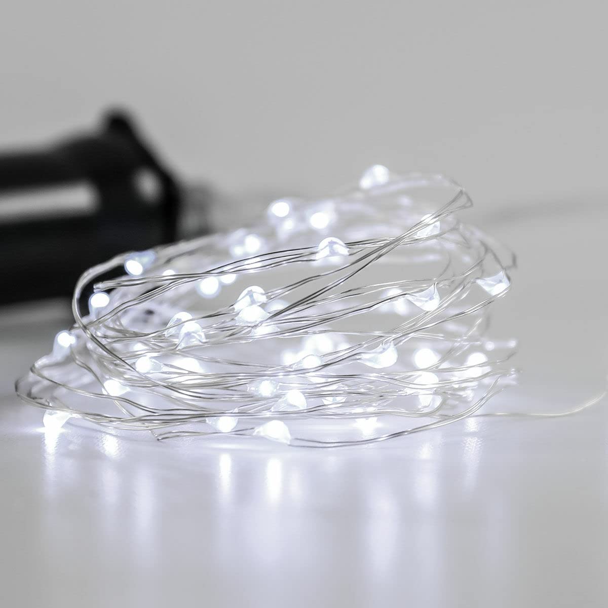 kemooie Solar Fairy Lights Outdoor, 2Pack 200 LED 66FT White Twinkle Solar String Lights, 8 Modes Waterproof for Garden Tree Christmas Decorations
