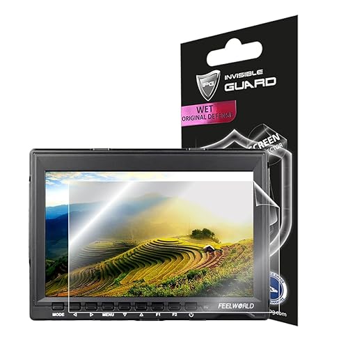 IPG For FEELWORLD FW759 7 Inch DSLR Camera Field Monitor Screen Protector Invisible Ultra HD Clear Film Anti Scratch Skin Guard