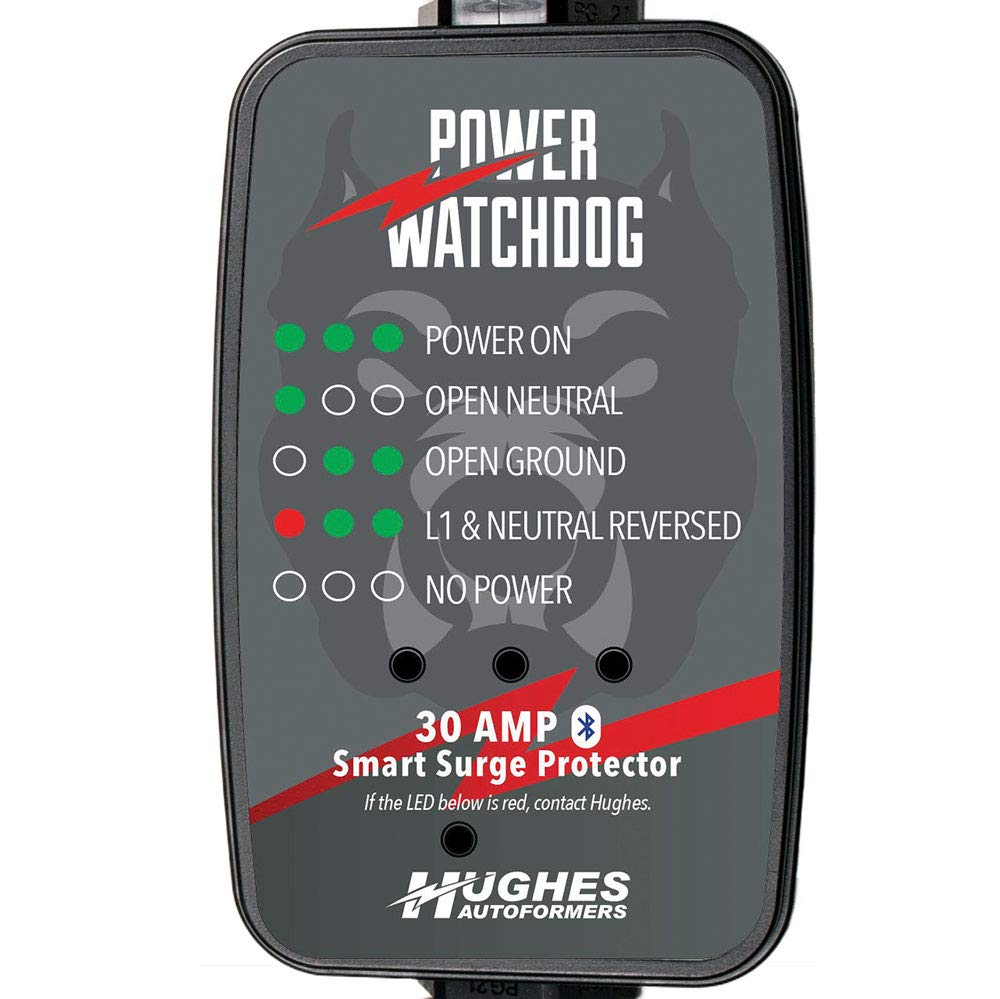 Power Watchdog PWD30, Bluetooth Surge Protector, 30 Amp, Portable, 14 Inch