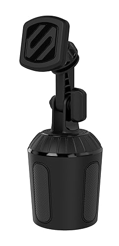 Scosche Cup Holder Phone Holder for Car, Magnetic Cell Phone Holder with Adjustable Neck & 360° Rotation, Universal Car Mount for iPhone/Android, Fits