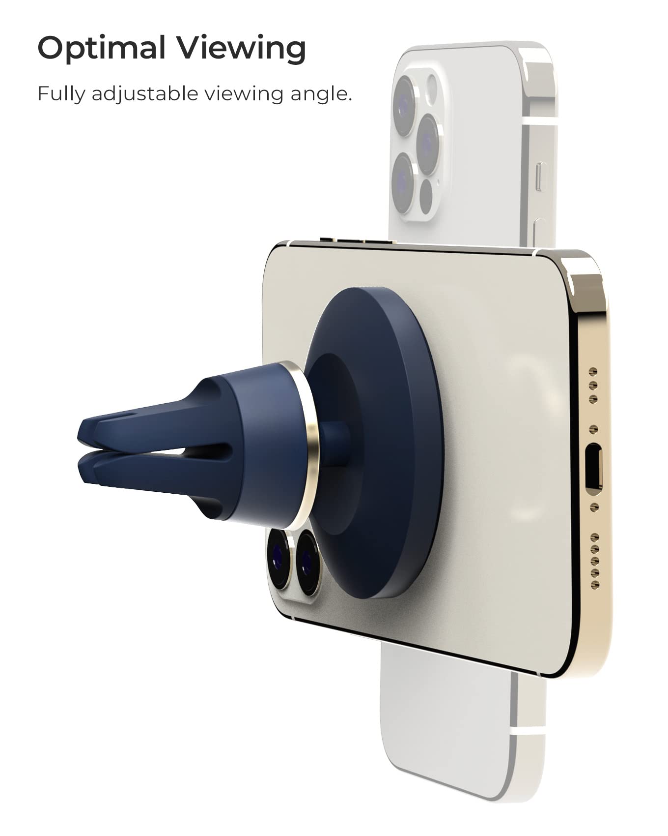 iOttie Velox MagSafe Compatible Air Vent Car Phone Holder. Unversal Magnetic Car Phone Mount for iPhone 12/13/14/15/16/17 Series & Android Phones via