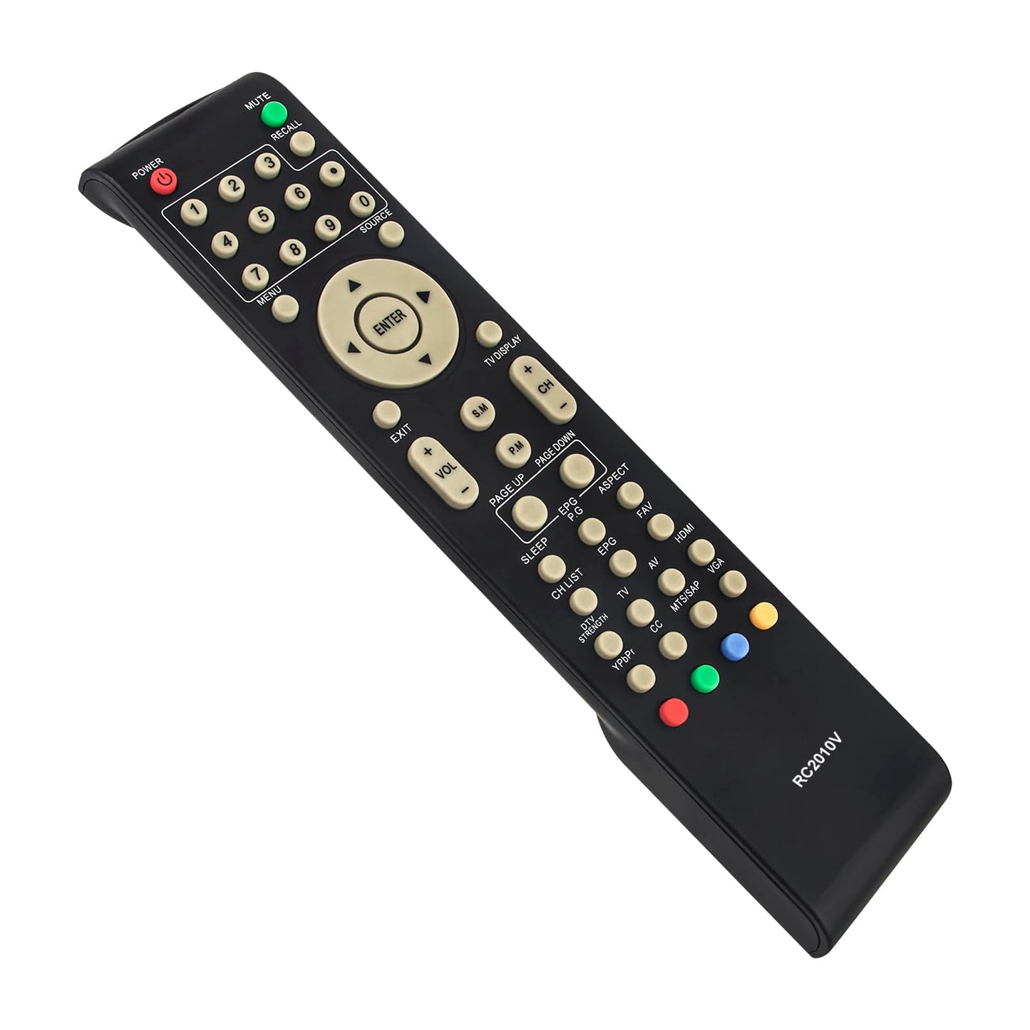 RC2010V Remote Control Replacement fit for VIORE TV LC37VF56 LC32VF56 LC26VF56 LC24VF56 LC22VF56 LC32VH70 LC42VF56 LC32VH56A LC26VH56 LC19VF56