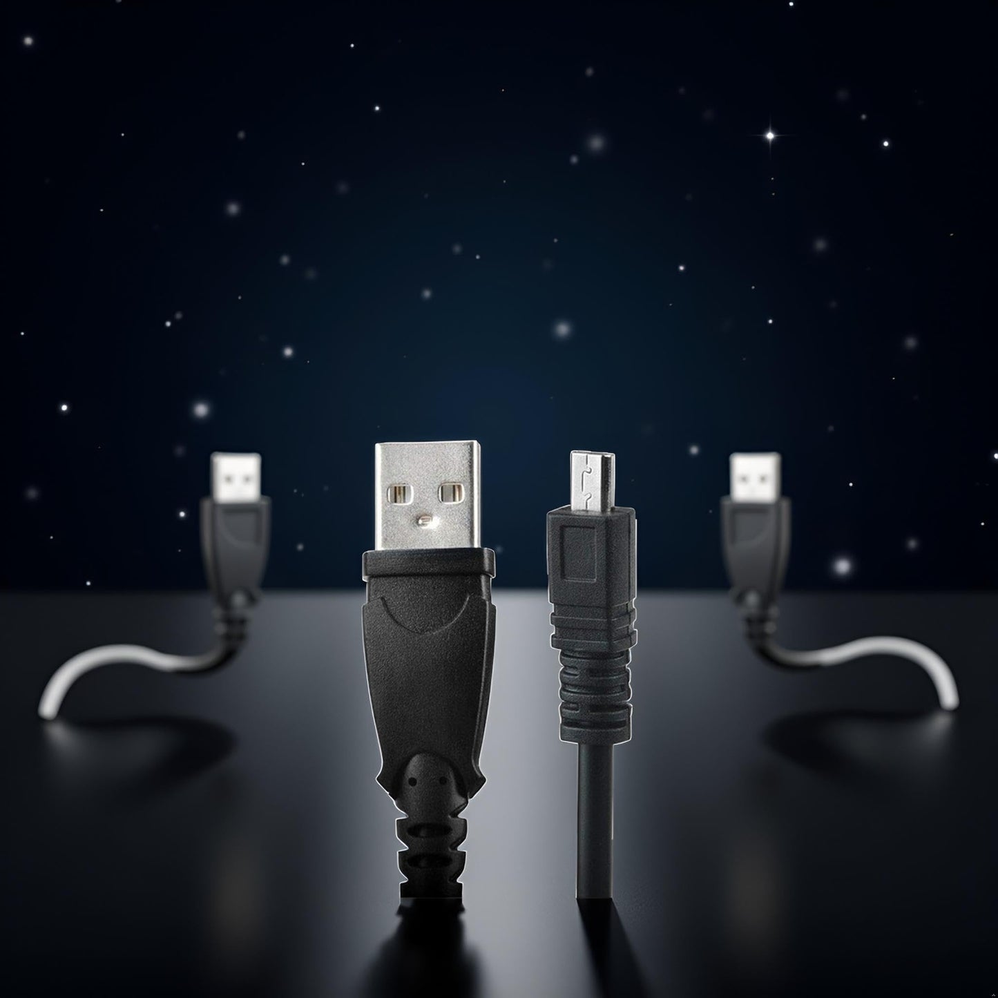 Jowxsx 3ft Black USB Data Charger Cable for Nikon Coolpix S2600 S2500 S3000 S3200 S4300 S6100 Audio and Video Power Cables