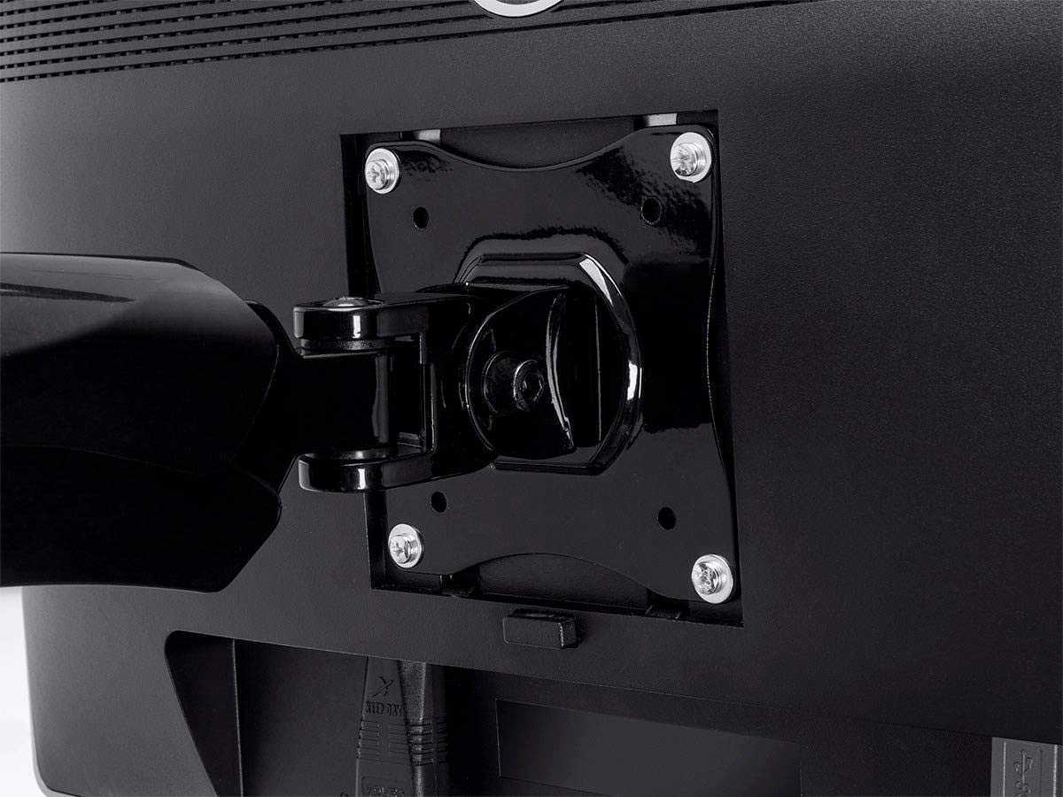 Monoprice Articulating Gas Spring Sit Stand Monitor and Keyboard Workstation Mount - for Displays 13in to 26in, VESA 75x75 to 100x100, Easy to Use