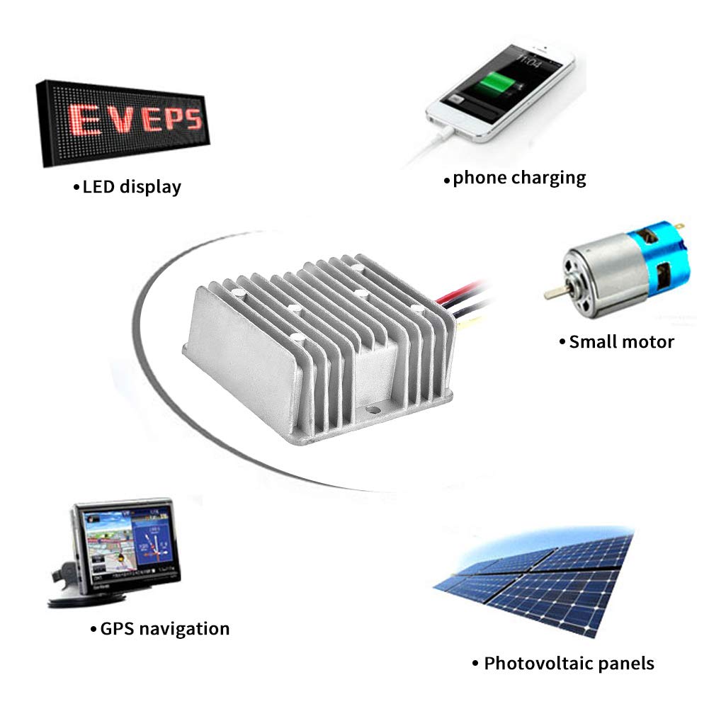 24V to 19V 5A DC Buck Module Voltage Reducer Converter - Waterproof Buck Transformer Power Regulator