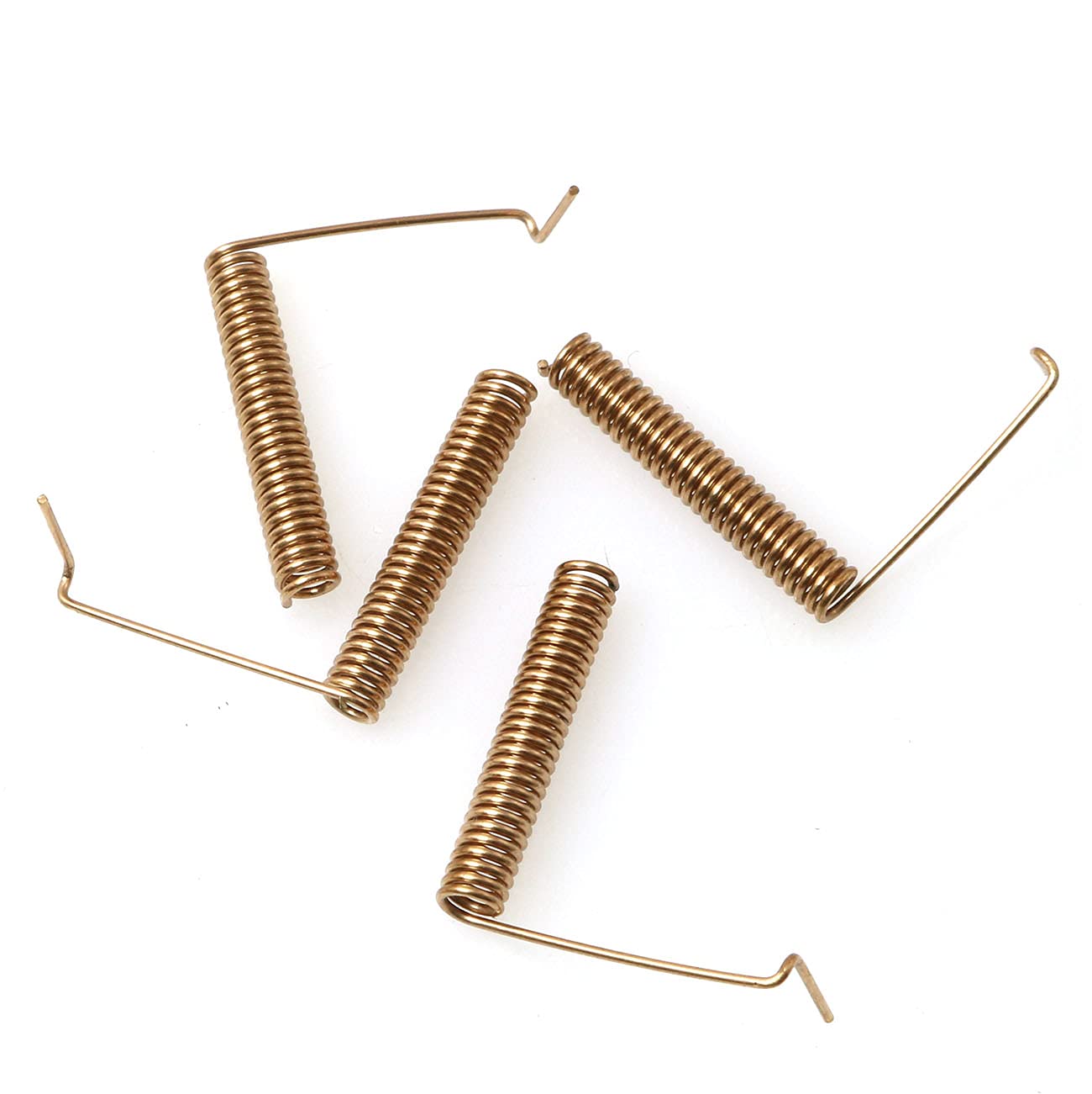 PZRT 4Pcs Coil Spring Antenna Data Transmission 433MHz Helical Antenna, Bronze 433MHz