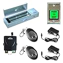 Visionis FPC-5018 One Door Access Control Outswinging Door 1200lbs Electromagnetic Lock Kit with Wireless Receiver and Remote Magnetic Lock System
