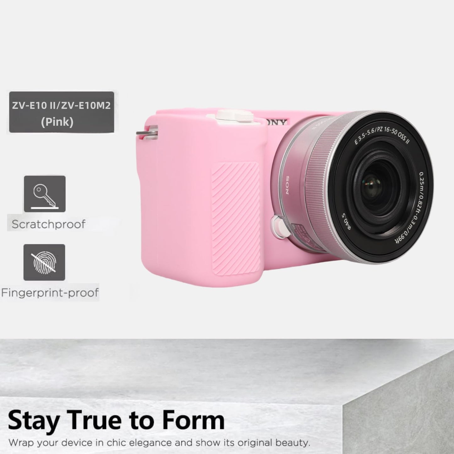 SZHSYJY Camera Case for Sony ZV-E10 II/ZV-E10M2 Digital Camera,ZV-E10 II Soft Silicone Protective Bag,Anti-Scratch Slim Fit Soft Sleeve with ZV-E10 II