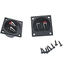 SYCZIOHU 2 Pcs Speaker Box Terminal with Copper Connectors 2.24 Inch Diameter Subwoofer Replacement Box Terminal Speaker Wire Connectors for DIY
