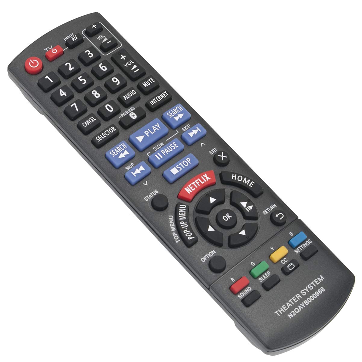 N2QAYB000966 Replacement Remote Control Applicable for Panasonic SC-BTT466 SC-BTT465 SC-BTT405 SA-BTT466 SA-BTT465 SA-BTT405 SCBTT466 SCBTT465