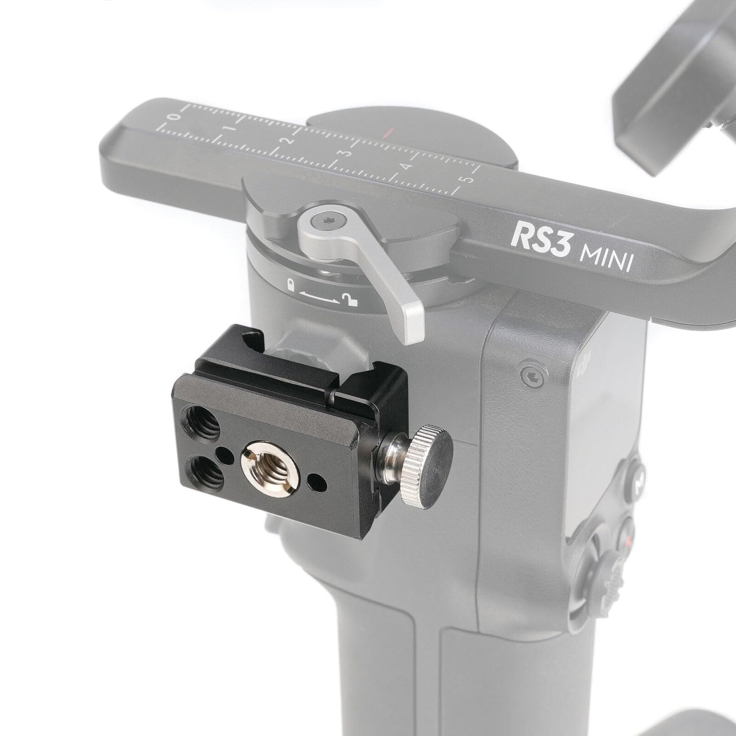 Adjustable Quick Release NATO Rail Clamp with 1/4" 3/8" ARRI Thread Location Hole for Camera Cage Monitor,Compatible with DJI Ronin RSC 2 RS3 RS3 Pro