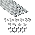 D-Line 157in Cord Cover Kit, Self-Adhesive Wire Hiders, Cable Raceway to Hide Wires on Wall, Electrical Cable Management - 10x 15.7 Lengths & 19