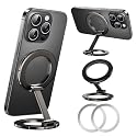 UBeesize Magsafe Phone Ring Stand, Portable Magnetic Phone Grip and Double Side Holder for Desk, Travel, Kitchen, Gym, Kickstand for iPhone