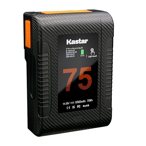 Kastar BP-Z75W Compact V-Mount Battery Compatible with DSR-70 DSR-70A DSR-70AP BC-L100CE BKW-L601/2 BVP-5 BVP-50 BVP-550W BVP-7 BVP-70 BVP-90 BVP-BVV5