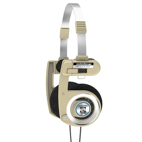 Koss Porta Pro Limited Edition On-Ear Headphones, in-Line Microphone, Volume Control and Touch Remote Control, Retro Style, Includes Hard Carry Case