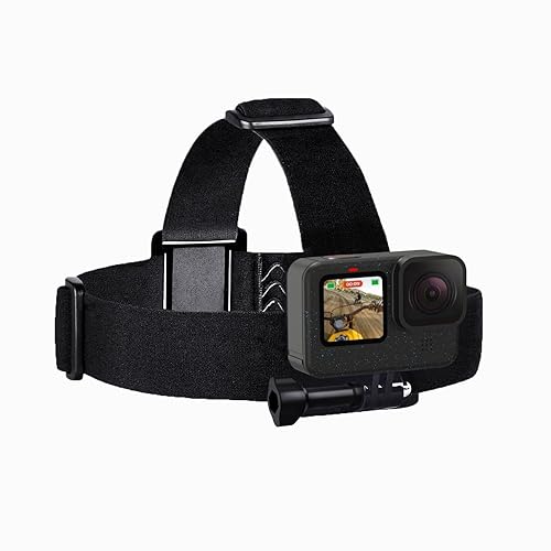Sametop Head Strap Mount Compatible with GoPro Hero 13, 12, 11, 10, 9, 8, Hero 7 Black, 7 Silver, 7 White, Hero 6, 5, 4, Session, 3+, 3, 2, 1, Hero