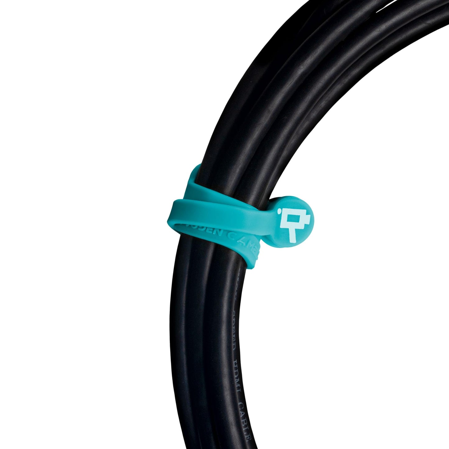 Wooden Camera Cine Magnetic Silicone Cable Ties, Cord Organizer, Set of 5 (Teal, 175mm)